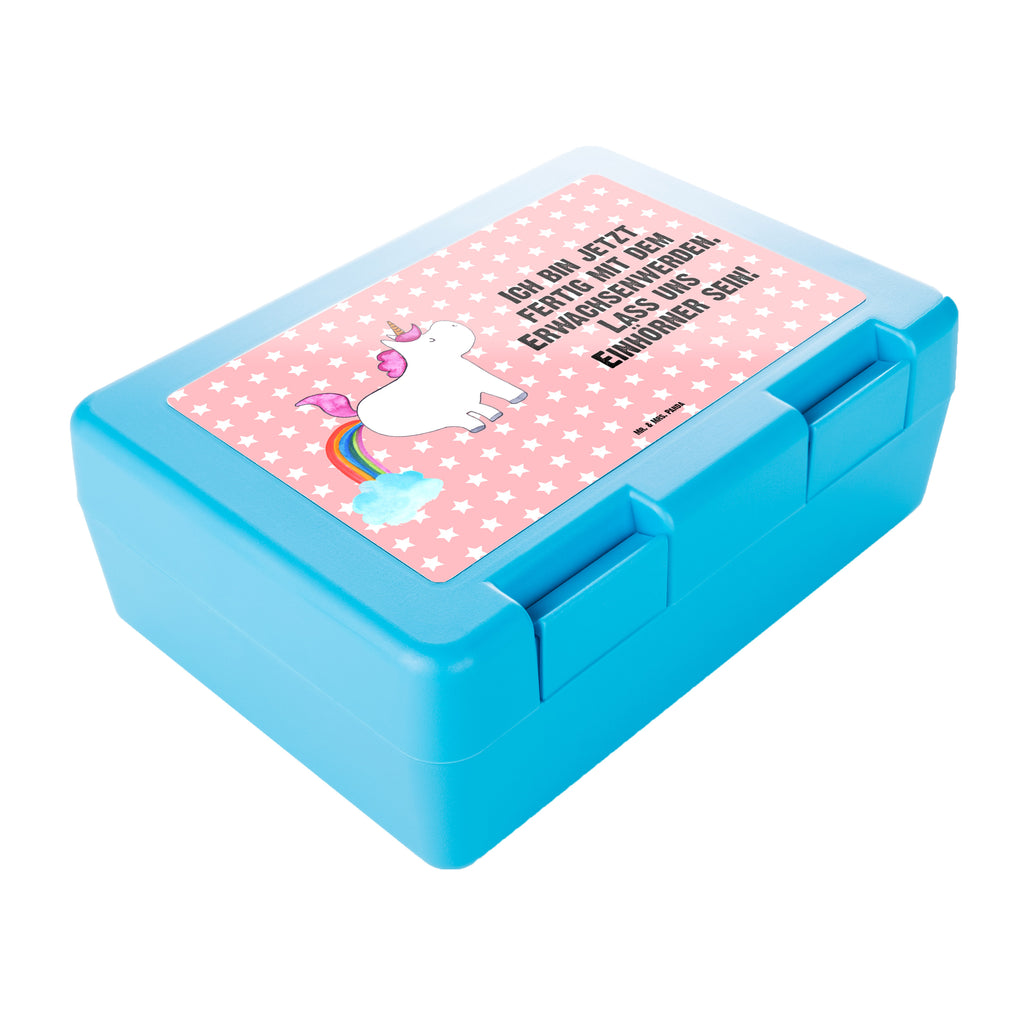 Brotdose Einhorn Pupsen Brotbox, Snackbox, Lunch box, Butterbrotdose, Brotzeitbox, Einhorn, Einhörner, Einhorn Deko, Pegasus, Unicorn, Pups, Regenbogen, Glitzer, Einhornpower, Erwachsenwerden, Spaß, lustig, Freundin