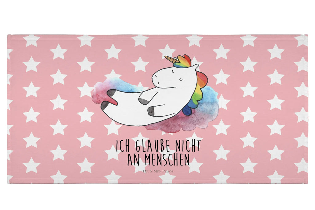 Handtuch Einhorn Wolke 7 Handtuch, Badehandtuch, Badezimmer, Handtücher, groß, Kinder, Baby, Einhorn, Einhörner, Einhorn Deko, Pegasus, Unicorn, verliebt, Menschen, witzig, lustig, Geschenk, Glaube, Realität, Lächeln