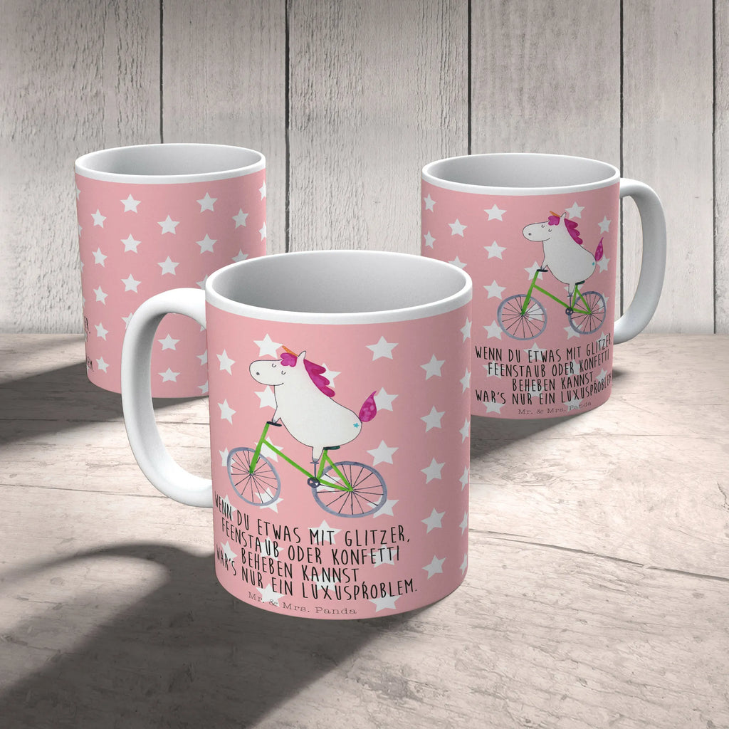 Tasse Einhorn Radfahrer Tasse, Kaffeetasse, Teetasse, Becher, Kaffeebecher, Teebecher, Keramiktasse, Porzellantasse, Büro Tasse, Geschenk Tasse, Tasse Sprüche, Tasse Motive, Kaffeetassen, Tasse bedrucken, Designer Tasse, Cappuccino Tassen, Schöne Teetassen, Einhorn, Einhörner, Einhorn Deko, Pegasus, Unicorn, Radfahren, Radfahrer, Rad, Bike, Feenstaub, Konfetti, Luxusproblem, Kummer, Liebeskummer