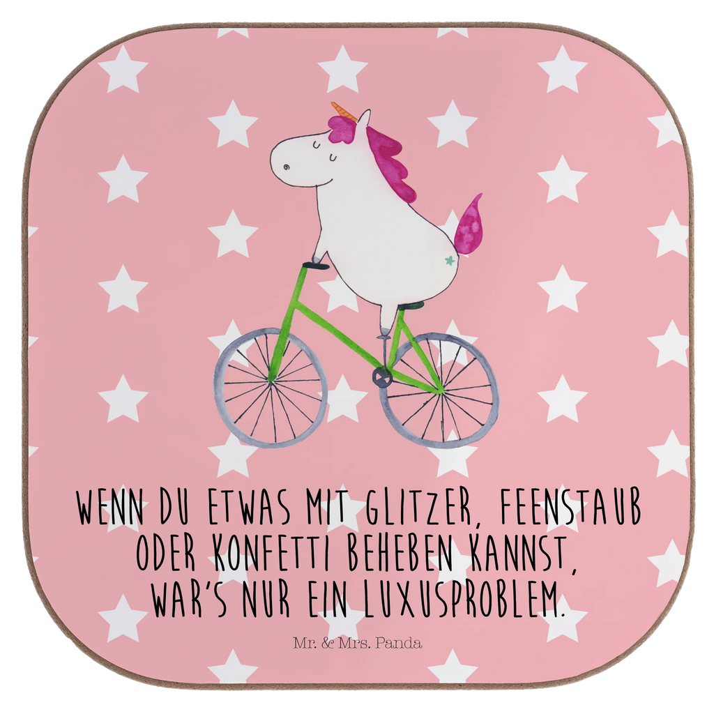 Quadratische Untersetzer Einhorn Radfahrer Untersetzer, Bierdeckel, Glasuntersetzer, Untersetzer Gläser, Getränkeuntersetzer, Untersetzer aus Holz, Untersetzer für Gläser, Korkuntersetzer, Untersetzer Holz, Holzuntersetzer, Tassen Untersetzer, Untersetzer Design, Einhorn, Einhörner, Einhorn Deko, Pegasus, Unicorn, Radfahren, Radfahrer, Rad, Bike, Feenstaub, Konfetti, Luxusproblem, Kummer, Liebeskummer