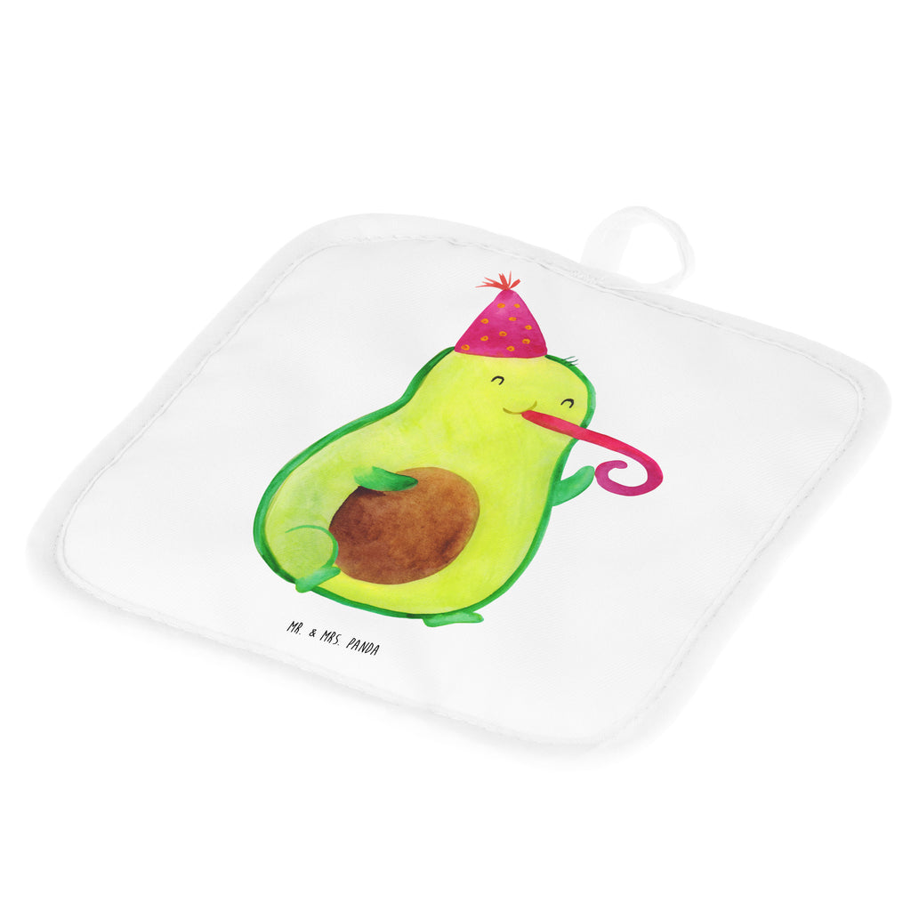 2er Set Topflappen  Avocado Partyhupe Topflappen, Topfuntersetzer, Ofenhandschuh, Topflappen Set, Topflappen lustig, Topflappen mit Spruch, Avocado, Veggie, Vegan, Gesund, Party, Feierlichkeit, Feier, Fete, Geburtstag, Gute Laune, Tröte