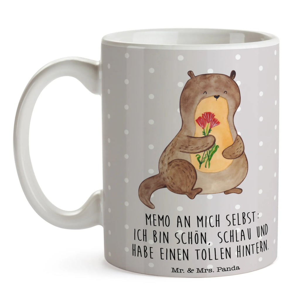 Tasse Otter Blumenstrauß Tasse, Kaffeetasse, Teetasse, Becher, Kaffeebecher, Teebecher, Keramiktasse, Porzellantasse, Büro Tasse, Geschenk Tasse, Tasse Sprüche, Tasse Motive, Kaffeetassen, Tasse bedrucken, Designer Tasse, Cappuccino Tassen, Schöne Teetassen, Otter, Fischotter, Seeotter, Otter Seeotter See Otter