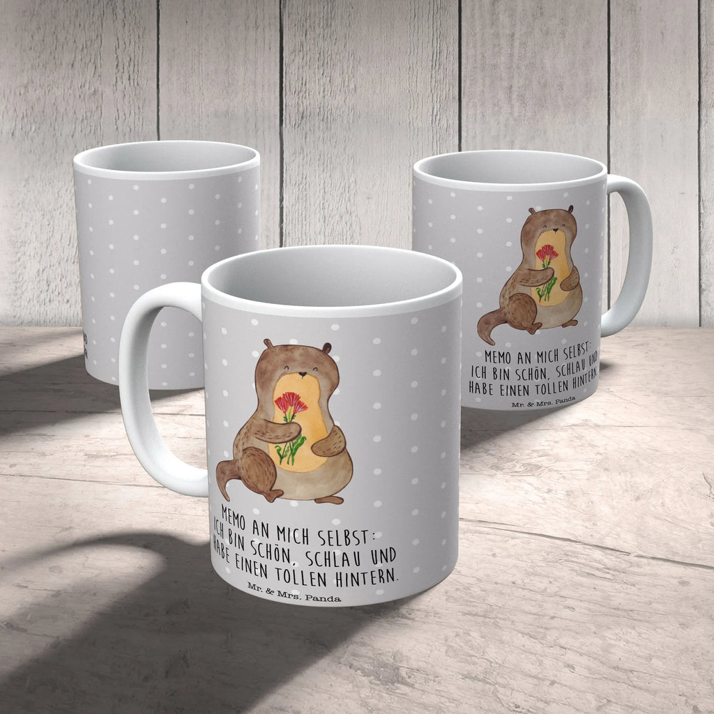 Tasse Otter Blumenstrauß Tasse, Kaffeetasse, Teetasse, Becher, Kaffeebecher, Teebecher, Keramiktasse, Porzellantasse, Büro Tasse, Geschenk Tasse, Tasse Sprüche, Tasse Motive, Kaffeetassen, Tasse bedrucken, Designer Tasse, Cappuccino Tassen, Schöne Teetassen, Otter, Fischotter, Seeotter, Otter Seeotter See Otter