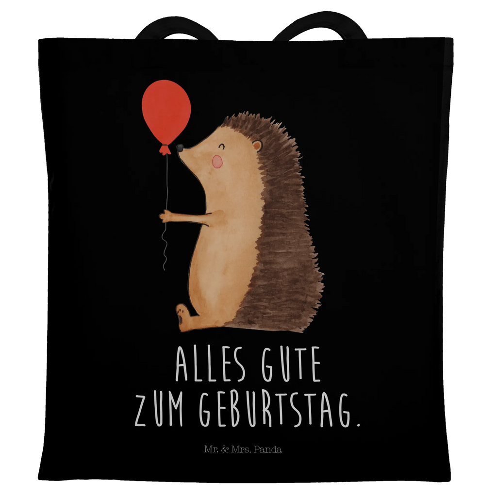 Tragetasche Igel Luftballon Beuteltasche, Beutel, Einkaufstasche, Jutebeutel, Stoffbeutel, Tasche, Shopper, Umhängetasche, Strandtasche, Schultertasche, Stofftasche, Tragetasche, Badetasche, Jutetasche, Einkaufstüte, Laptoptasche, Tiermotive, Gute Laune, lustige Sprüche, Tiere, Igel, Geburtstag, Herzlichen Glückwunsch, Glückwunsch, Geburtstagskind, Ballon, Happy Birthday