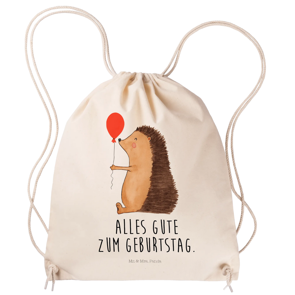 Sportbeutel Igel mit Luftballon Sportbeutel, Turnbeutel, Beutel, Sporttasche, Tasche, Stoffbeutel, Sportbeutel Kinder, Gymsack, Beutel Rucksack, Kleine Sporttasche, Sportzubehör, Turnbeutel Baumwolle, Tiermotive, Gute Laune, lustige Sprüche, Tiere, Igel, Geburtstag, Herzlichen Glückwunsch, Glückwunsch, Geburtstagskind, Ballon, Happy Birthday