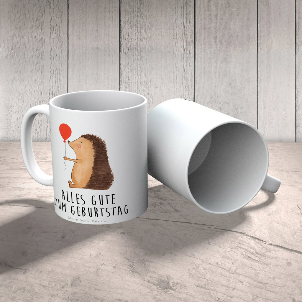 Tasse Igel Luftballon Tasse, Kaffeetasse, Teetasse, Becher, Kaffeebecher, Teebecher, Keramiktasse, Porzellantasse, Büro Tasse, Geschenk Tasse, Tasse Sprüche, Tasse Motive, Kaffeetassen, Tasse bedrucken, Designer Tasse, Cappuccino Tassen, Schöne Teetassen, Tiermotive, Gute Laune, lustige Sprüche, Tiere, Igel, Geburtstag, Herzlichen Glückwunsch, Glückwunsch, Geburtstagskind, Ballon, Happy Birthday