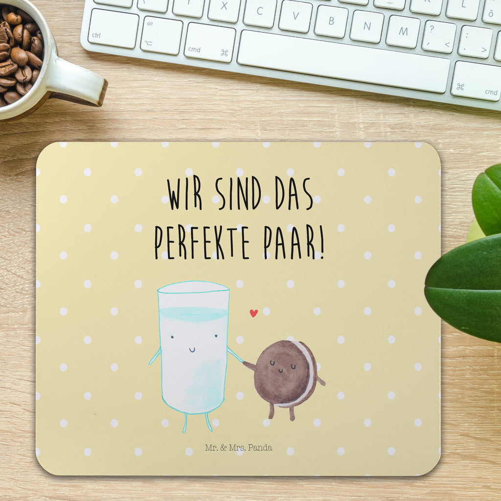 Mauspad Milch Keks Mousepad, Computer zubehör, Büroausstattung, PC Zubehör, Arbeitszimmer, Mauspad, Einzigartiges Mauspad, Designer Mauspad, Mausunterlage, Mauspad Büro, Tiermotive, Gute Laune, lustige Sprüche, Tiere, Milk, Cookie, Milch, Keks, Kekse, Kaffee, Einladung Frühstück, Motiv süß, romantisch, perfektes Paar