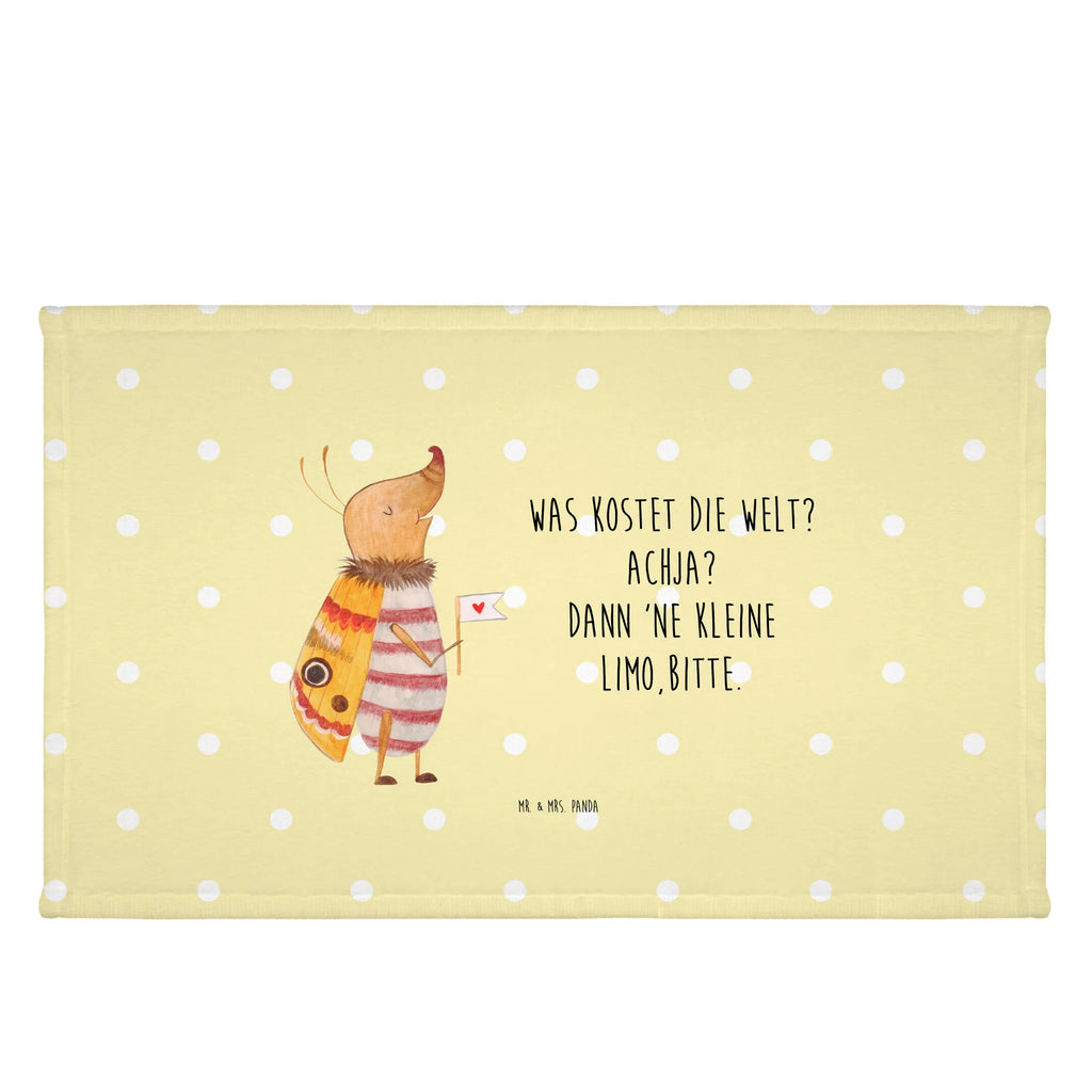 Handtuch Nachtfalter Fähnchen Handtuch, Badehandtuch, Badezimmer, Handtücher, groß, Kinder, Baby, Tiermotive, Gute Laune, lustige Sprüche, Tiere, Nachtfalter, Käfer, Spruch lustig, Spruch witzig, süß, niedlich, Küche Deko, Was kostet die Welt