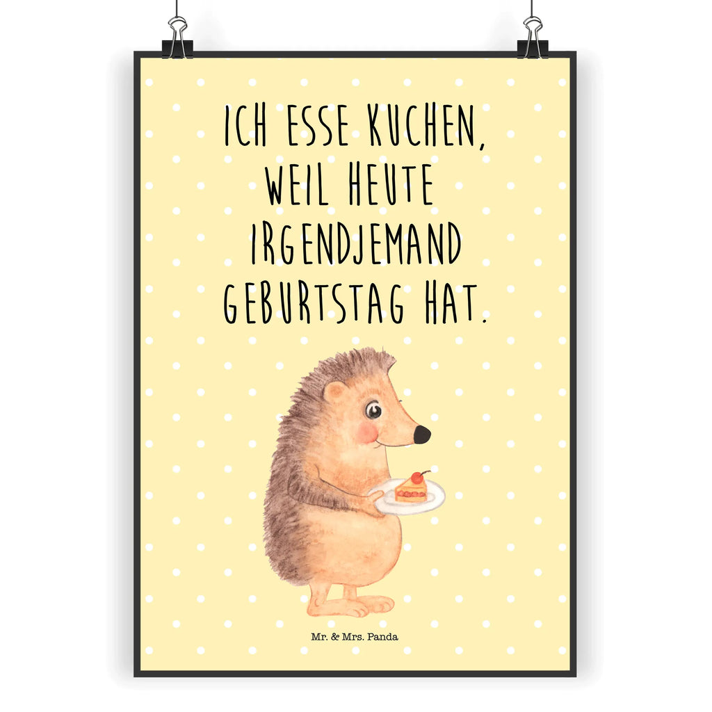 Poster Igel Kuchenstück Poster, Wandposter, Bild, Wanddeko, Küchenposter, Kinderposter, Wanddeko Bild, Raumdekoration, Wanddekoration, Handgemaltes Poster, Mr. & Mrs. Panda Poster, Designposter, Kunstdruck, Posterdruck, Tiermotive, Gute Laune, lustige Sprüche, Tiere, Igel, Essen Spruch, Kuchen, Backen Geschenk, Kuchen backen, Einladung Party, Geburtstagskuchen, Torte