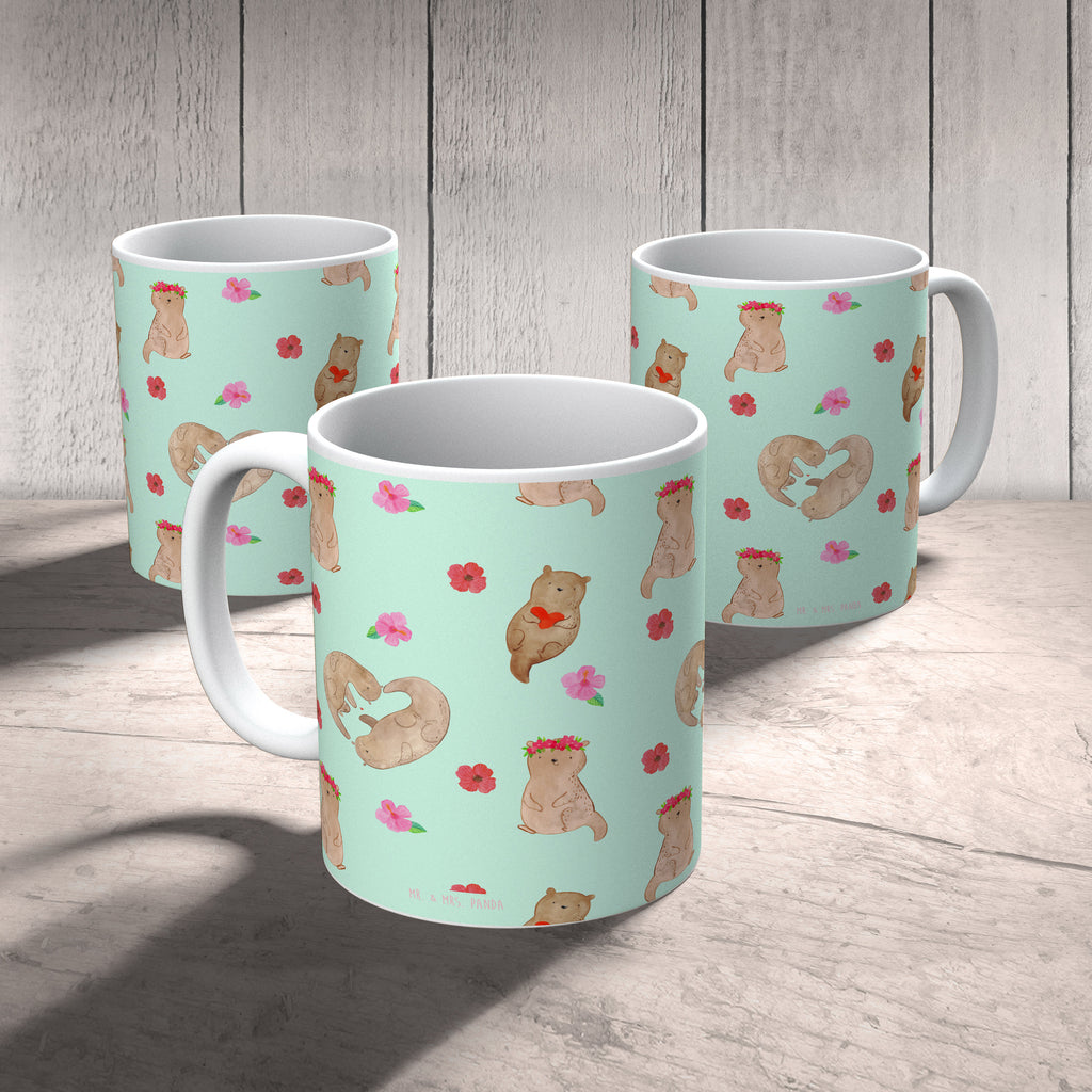 Tasse Otter Herz Muster Tasse, Kaffeetasse, Teetasse, Becher, Kaffeebecher, Teebecher, Keramiktasse, Porzellantasse, Büro Tasse, Geschenk Tasse, Tasse Sprüche, Tasse Motive, Kaffeetassen, Tasse bedrucken, Designer Tasse, Cappuccino Tassen, Schöne Teetassen, Otter, Fischotter, Seeotter, Liebe, Herz, Liebesbeweis, Liebesgeschenk, Bessere Hälfte, Love you, Jahrestag, Hochzeitstag, Verlobung, gemeinsames Leben