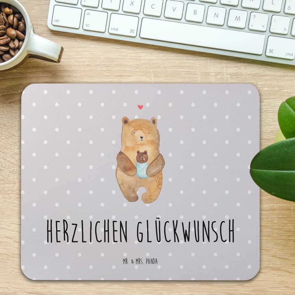 Mauspad Bär Baby Mousepad, Computer zubehör, Büroausstattung, PC Zubehör, Arbeitszimmer, Mauspad, Einzigartiges Mauspad, Designer Mauspad, Mausunterlage, Mauspad Büro, Bär, Teddy, Teddybär, Eltern, Mutter, Baby, Taufe, Geburt, Nichte, Neffe, Enkel, Enkelin, Täufling, Geburtstag, Glückwunsch