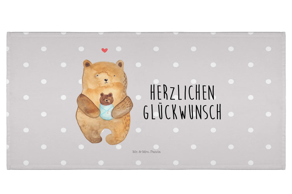 Handtuch Bär Baby Handtuch, Badehandtuch, Badezimmer, Handtücher, groß, Kinder, Baby, Bär, Teddy, Teddybär, Eltern, Mutter, Taufe, Geburt, Nichte, Neffe, Enkel, Enkelin, Täufling, Geburtstag, Glückwunsch