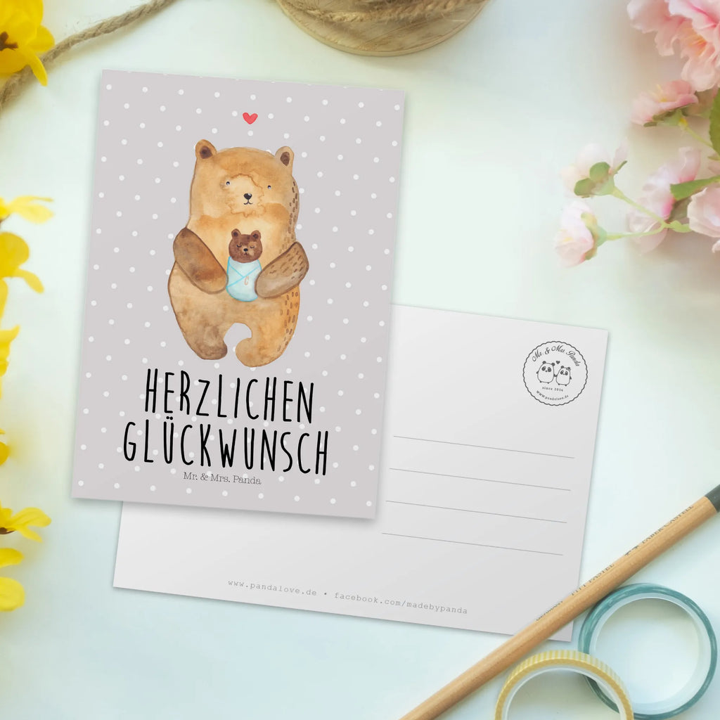 Postkarte Bär Baby Postkarte, Karte, Geschenkkarte, Grußkarte, Einladung, Ansichtskarte, Geburtstagskarte, Einladungskarte, Dankeskarte, Ansichtskarten, Einladung Geburtstag, Einladungskarten Geburtstag, Bär, Teddy, Teddybär, Eltern, Mutter, Baby, Taufe, Geburt, Nichte, Neffe, Enkel, Enkelin, Täufling, Geburtstag, Glückwunsch