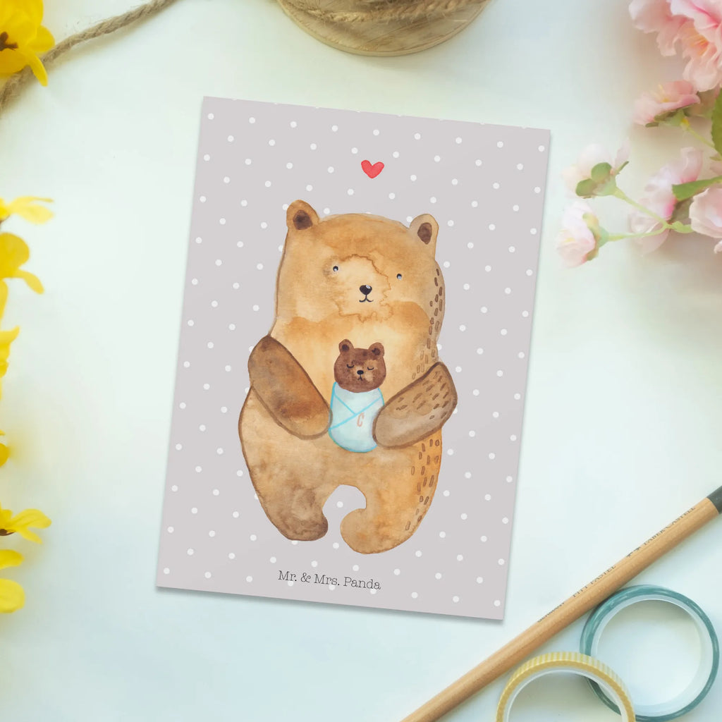 Postkarte Bär Baby Postkarte, Karte, Geschenkkarte, Grußkarte, Einladung, Ansichtskarte, Geburtstagskarte, Einladungskarte, Dankeskarte, Ansichtskarten, Einladung Geburtstag, Einladungskarten Geburtstag, Bär, Teddy, Teddybär, Eltern, Mutter, Baby, Taufe, Geburt, Nichte, Neffe, Enkel, Enkelin, Täufling, Geburtstag, Glückwunsch