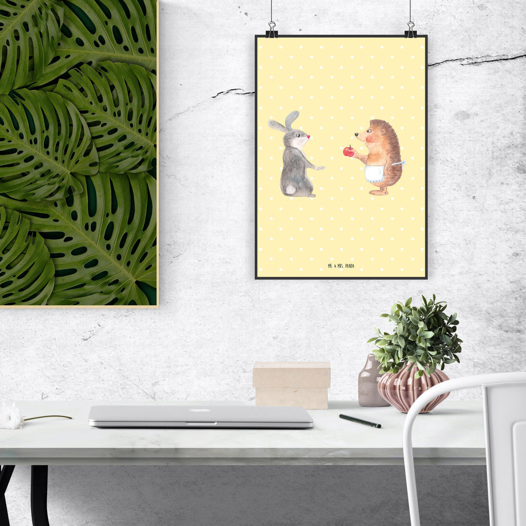 Poster Hase Igel Poster, Wandposter, Bild, Wanddeko, Küchenposter, Kinderposter, Wanddeko Bild, Raumdekoration, Wanddekoration, Handgemaltes Poster, Mr. & Mrs. Panda Poster, Designposter, Kunstdruck, Posterdruck, Tiermotive, Gute Laune, lustige Sprüche, Tiere, Igel und Hase, Igel, Hase, Liebe Spruch, Liebeskummer Geschenk, Herzschmerz, Trösten, Trennungsschmerz, Spruch romantisch