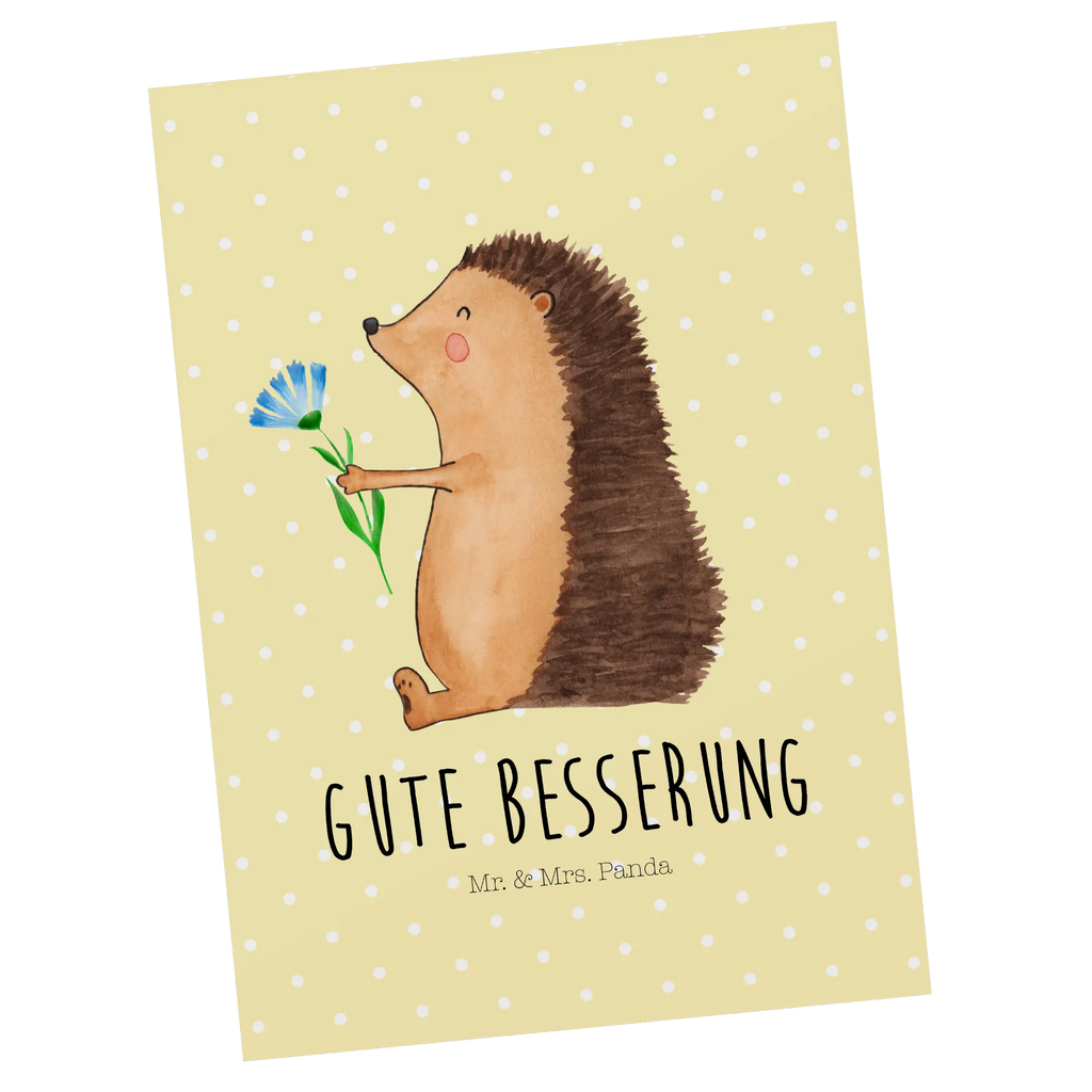 Postkarte Igel Blumen Postkarte, Karte, Geschenkkarte, Grußkarte, Einladung, Ansichtskarte, Geburtstagskarte, Einladungskarte, Dankeskarte, Ansichtskarten, Einladung Geburtstag, Einladungskarten Geburtstag, Tiermotive, Gute Laune, lustige Sprüche, Tiere, Igel, Gute Besserung, Genesungswünsche, Krankheit, Krankenhaus, krank, Besuch