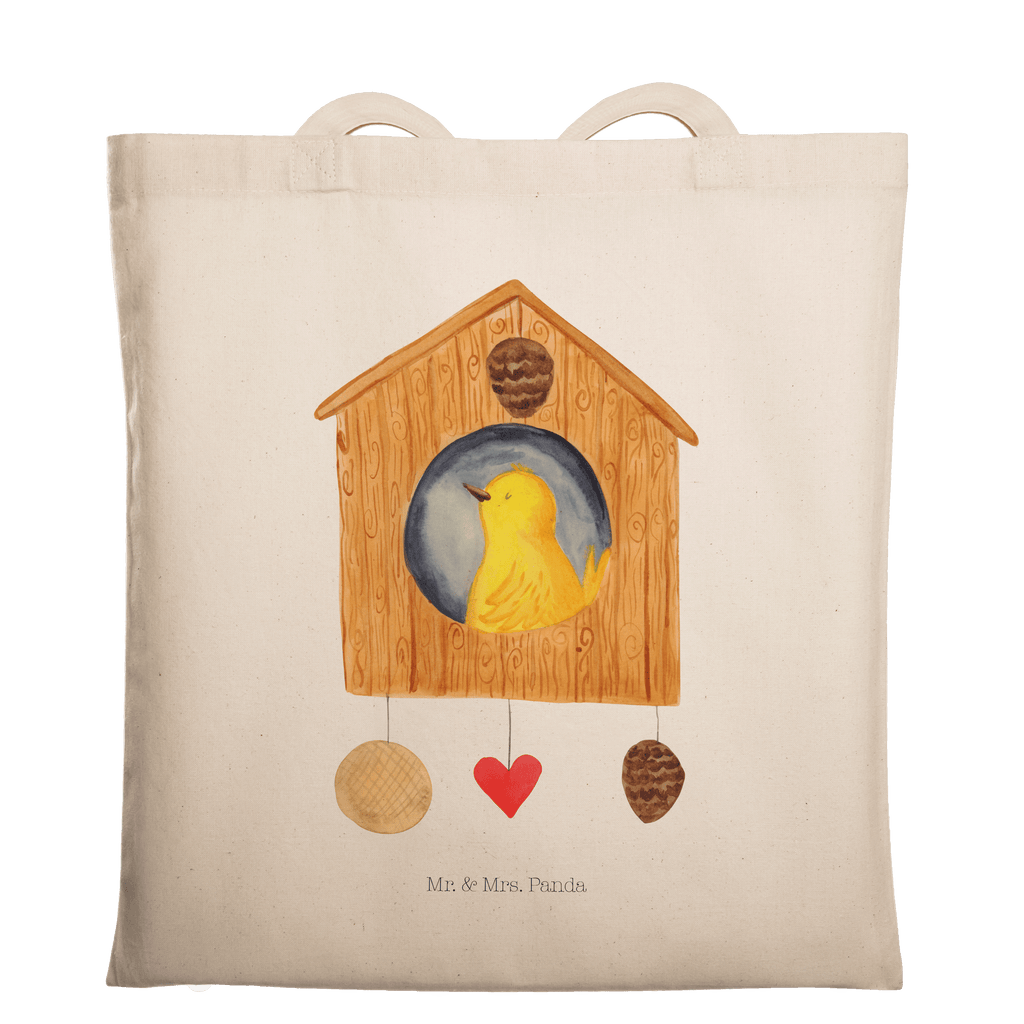 Tragetasche Vogel Haus Beuteltasche, Beutel, Einkaufstasche, Jutebeutel, Stoffbeutel, Tasche, Shopper, Umhängetasche, Strandtasche, Schultertasche, Stofftasche, Tragetasche, Badetasche, Jutetasche, Einkaufstüte, Laptoptasche, Tiermotive, Gute Laune, lustige Sprüche, Tiere, Vogel, Vögel, Vogelhaus, Vogelhäuschen, Home sweet home, Zuhause, Nest, Eigenheim, Familie, Wohnung, Haus, unser Haus, Lieblingsort, Castle