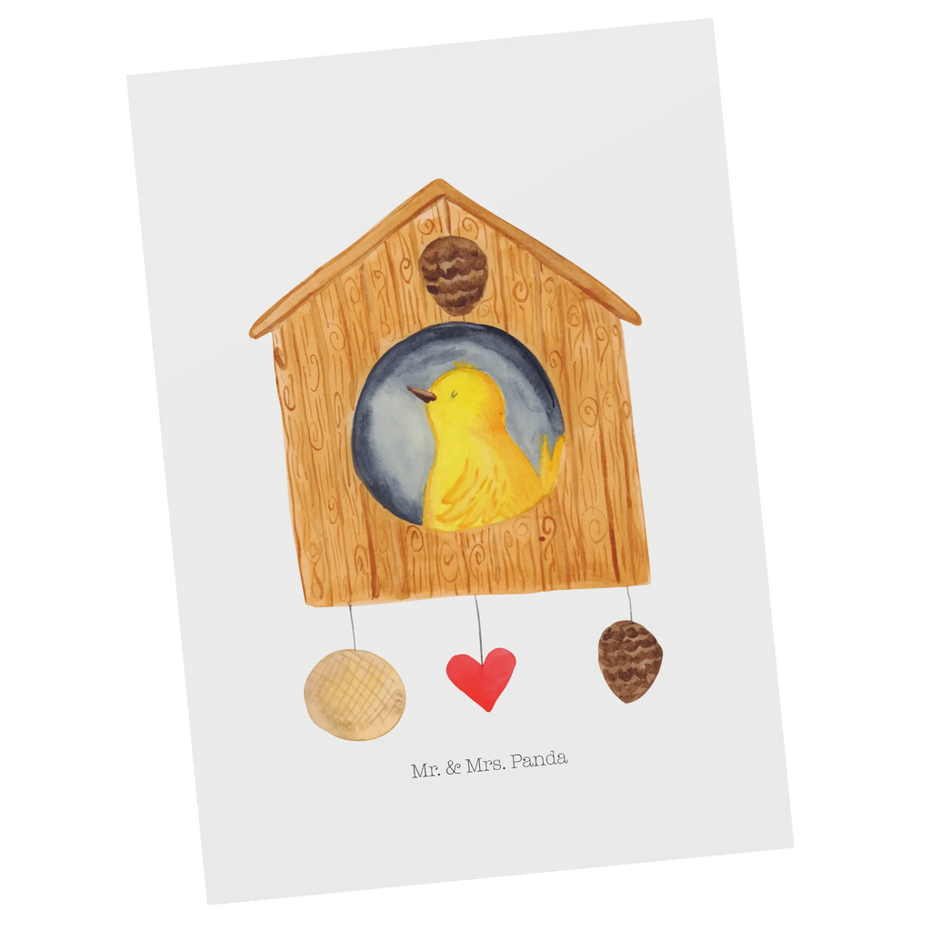 Postkarte Vogel Haus Postkarte, Karte, Geschenkkarte, Grußkarte, Einladung, Ansichtskarte, Geburtstagskarte, Einladungskarte, Dankeskarte, Ansichtskarten, Einladung Geburtstag, Einladungskarten Geburtstag, Tiermotive, Gute Laune, lustige Sprüche, Tiere, Vogel, Vögel, Vogelhaus, Vogelhäuschen, Home sweet home, Zuhause, Nest, Eigenheim, Familie, Wohnung, Haus, unser Haus, Lieblingsort, Castle