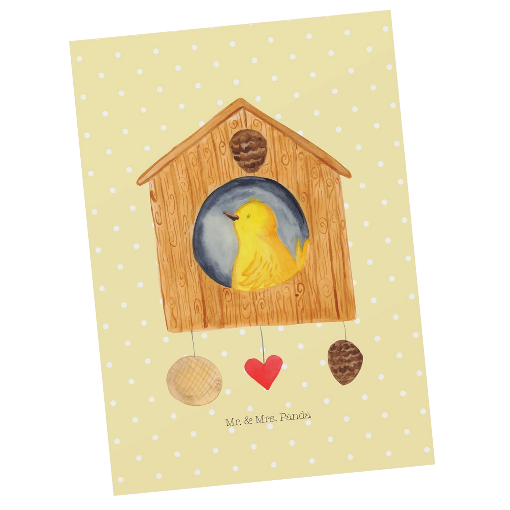 Postkarte Vogel Haus Postkarte, Karte, Geschenkkarte, Grußkarte, Einladung, Ansichtskarte, Geburtstagskarte, Einladungskarte, Dankeskarte, Ansichtskarten, Einladung Geburtstag, Einladungskarten Geburtstag, Tiermotive, Gute Laune, lustige Sprüche, Tiere, Vogel, Vögel, Vogelhaus, Vogelhäuschen, Home sweet home, Zuhause, Nest, Eigenheim, Familie, Wohnung, Haus, unser Haus, Lieblingsort, Castle