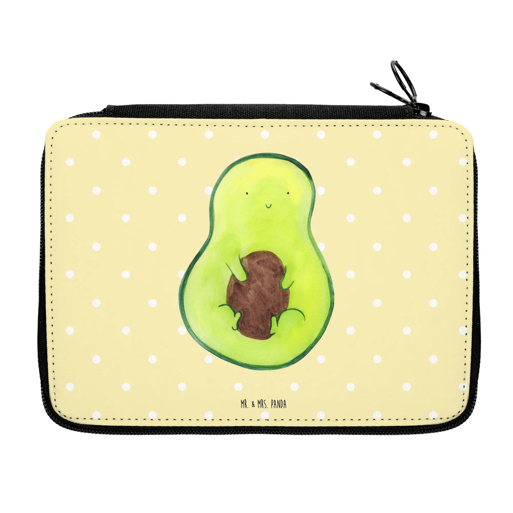 Federmappe Avocado mit Kern Federmappe, Stiftetasche, Stifte Etui, Schule, Einschulung, Geschenk, Kind, Schüler, Schülerin, Stifterolle, Federmäppchen, Motiv, Grundschule, Federmäppchen bedruckt, Büro Stifte Etui, Bestückte Federmappe, Kinder Federmappe, Federmappe Einschulung, Avocado, Veggie, Vegan, Gesund, Avokado, Avocadokern, Kern, Pflanze, Spruch Leben