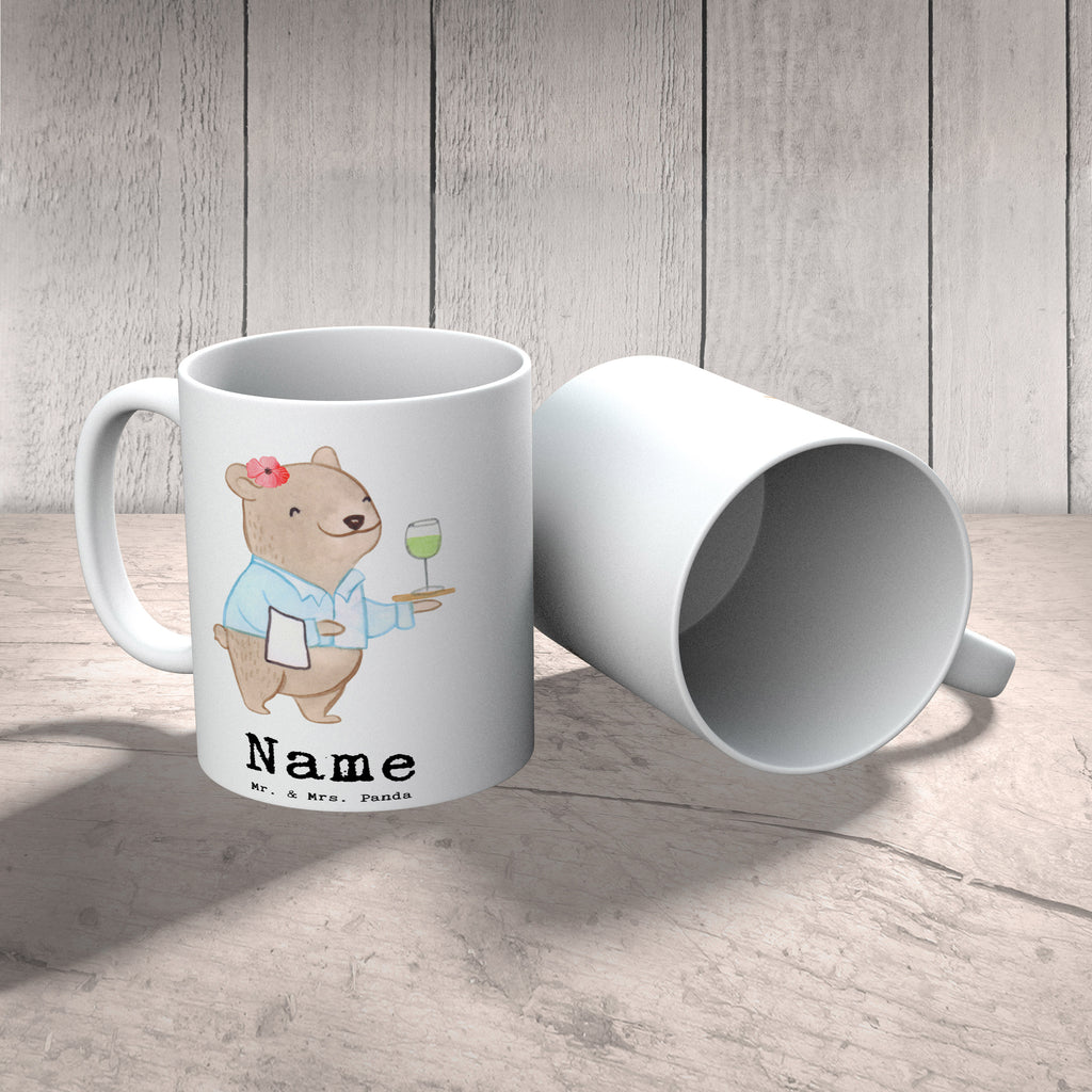 Personalisierte Tasse Restaurantfachfrau mit Herz Personalisierte Tasse, Namenstasse, Wunschname, Personalisiert, Tasse, Namen, Drucken, Tasse mit Namen, Beruf, Ausbildung, Jubiläum, Abschied, Rente, Kollege, Kollegin, Geschenk, Schenken, Arbeitskollege, Mitarbeiter, Firma, Danke, Dankeschön