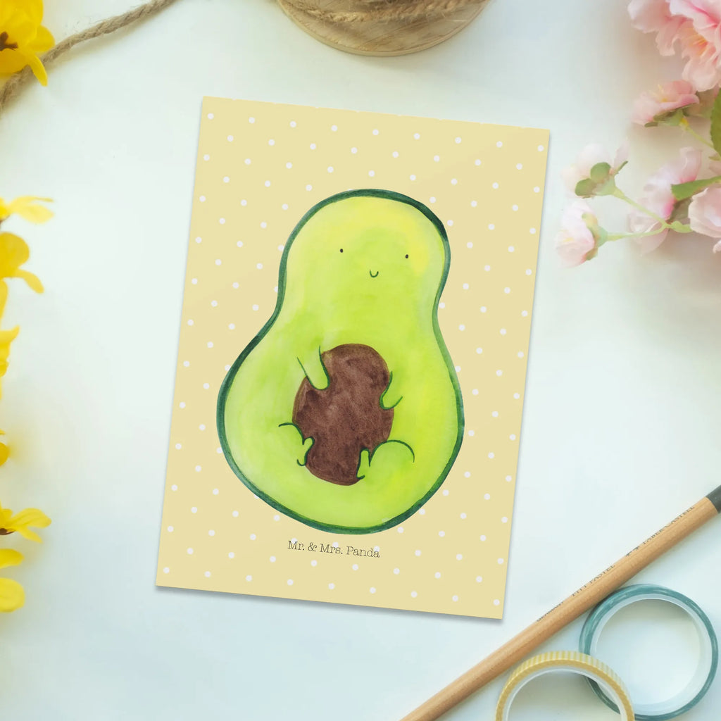 Postkarte Avocado Kern Postkarte, Karte, Geschenkkarte, Grußkarte, Einladung, Ansichtskarte, Geburtstagskarte, Einladungskarte, Dankeskarte, Ansichtskarten, Einladung Geburtstag, Einladungskarten Geburtstag, Avocado, Veggie, Vegan, Gesund, Avokado, Avocadokern, Kern, Pflanze, Spruch Leben