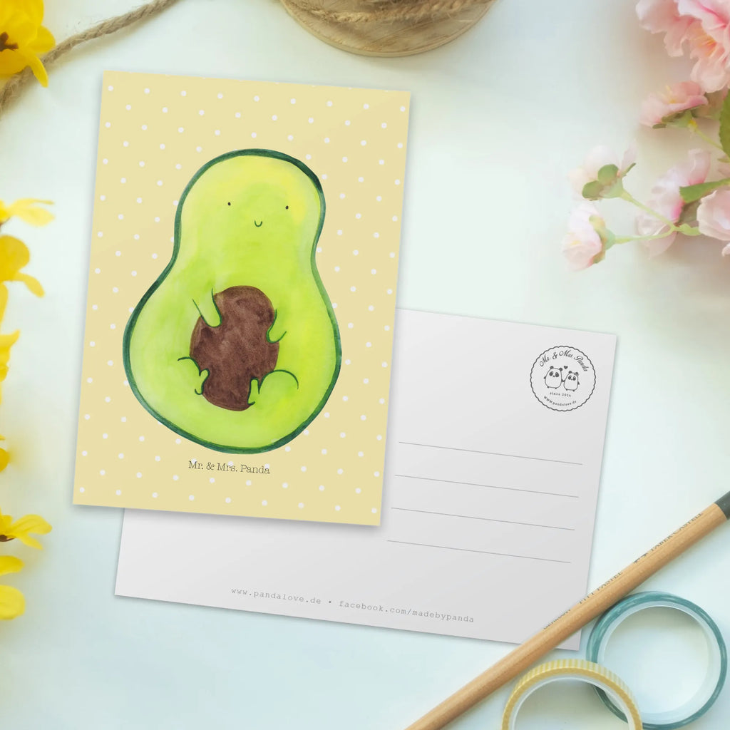 Postkarte Avocado Kern Postkarte, Karte, Geschenkkarte, Grußkarte, Einladung, Ansichtskarte, Geburtstagskarte, Einladungskarte, Dankeskarte, Ansichtskarten, Einladung Geburtstag, Einladungskarten Geburtstag, Avocado, Veggie, Vegan, Gesund, Avokado, Avocadokern, Kern, Pflanze, Spruch Leben