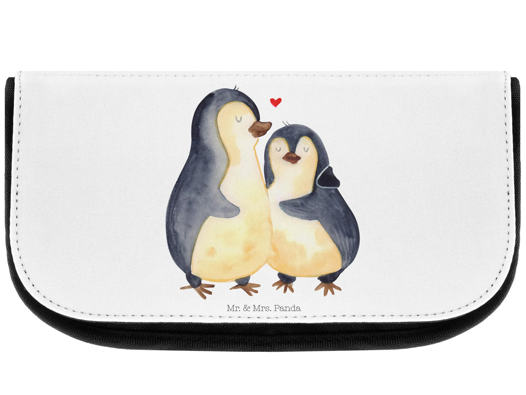 Kosmetiktasche Pinguin umarmend Kosmetikbeutel, Kulturtasche, Kulturbeutel, Schminktasche, Make-Up Tasche, Kosmetiktasche, Beauty Bag, Kosmetiktasche Damen, Make Up Tasche, Kosmetik Tasche, Kosmetiktasche Klein, Kleine Kosmetiktasche, Schminktasche Klein, Kosmetiktasche Mit Fächern, Schminktäschen, Schminke Tasche, Kosmetiktaschen Damen, Beauty Case, Schmink Täschchen, Pinguin, Liebe, Liebespaar, Liebesbeweis, Liebesgeschenk, Verlobung, Jahrestag, Hochzeitstag, Hochzeit, Hochzeitsgeschenk