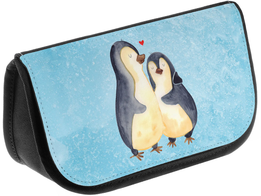 Kosmetiktasche Pinguin umarmend Kosmetikbeutel, Kulturtasche, Kulturbeutel, Schminktasche, Make-Up Tasche, Kosmetiktasche, Beauty Bag, Kosmetiktasche Damen, Make Up Tasche, Kosmetik Tasche, Kosmetiktasche Klein, Kleine Kosmetiktasche, Schminktasche Klein, Kosmetiktasche Mit Fächern, Schminktäschen, Schminke Tasche, Kosmetiktaschen Damen, Beauty Case, Schmink Täschchen, Pinguin, Liebe, Liebespaar, Liebesbeweis, Liebesgeschenk, Verlobung, Jahrestag, Hochzeitstag, Hochzeit, Hochzeitsgeschenk