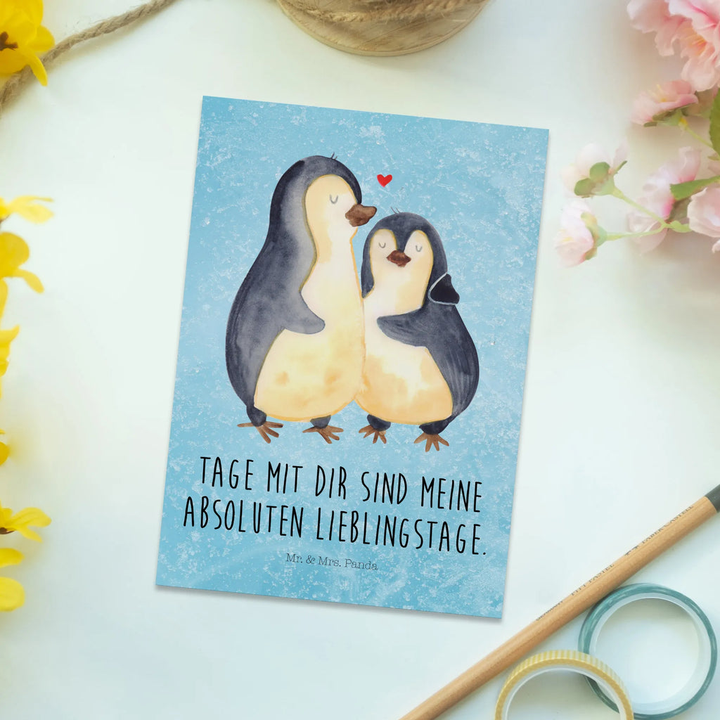 Postkarte Pinguin umarmen Postkarte, Karte, Geschenkkarte, Grußkarte, Einladung, Ansichtskarte, Geburtstagskarte, Einladungskarte, Dankeskarte, Ansichtskarten, Einladung Geburtstag, Einladungskarten Geburtstag, Pinguin, Liebe, Liebespaar, Liebesbeweis, Liebesgeschenk, Verlobung, Jahrestag, Hochzeitstag, Hochzeit, Hochzeitsgeschenk