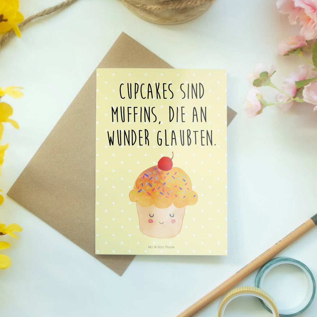 Grußkarte Cupcake Grußkarte, Klappkarte, Einladungskarte, Glückwunschkarte, Hochzeitskarte, Geburtstagskarte, Karte, Ansichtskarten, Tiermotive, Gute Laune, lustige Sprüche, Tiere, Cupcakes, Muffin, Wunder, Küche Deko, Küche Spruch, Backen Geschenk, Geschenk Koch, Motivation Sprüche