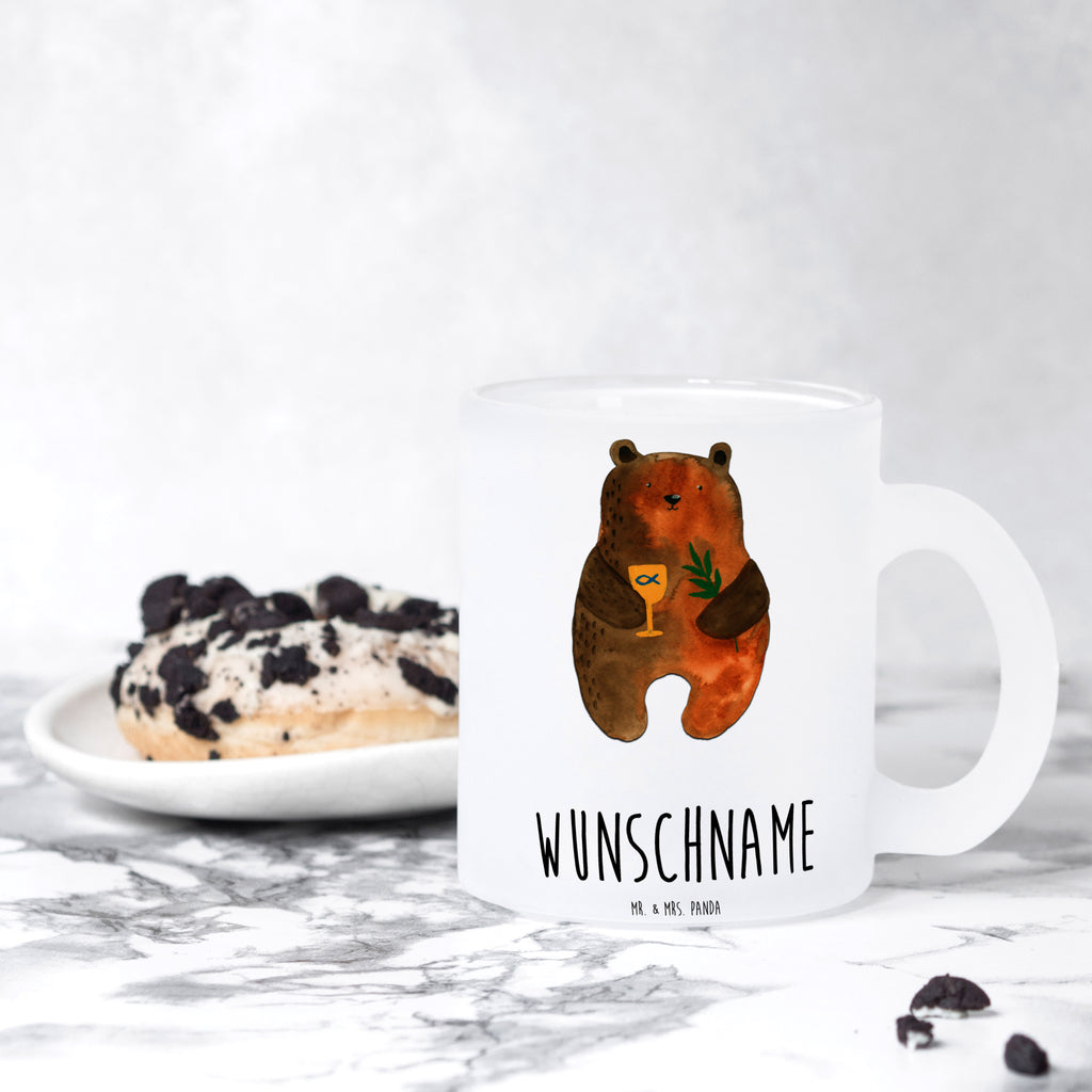 Personalisierte Teetasse Konfirmation-Bär Personalisierte Teetasse, Personalisiertes Teeglas, Personalisierter Teebecher, Personalisierte Glas Teetasse, Personalisierte Teetasse aus Glas, Teetasse mit Namen, Teeglas mit Namen, Teebecher mit Namen, Glas Teetasse mit Namen, Teetasse aus Glas mit Namen, Teetasse Wunschname, Teetasse selbst gestalten., Bär, Teddy, Teddybär, Konfirmation, Kirche, evangelisch, Gottesdienst