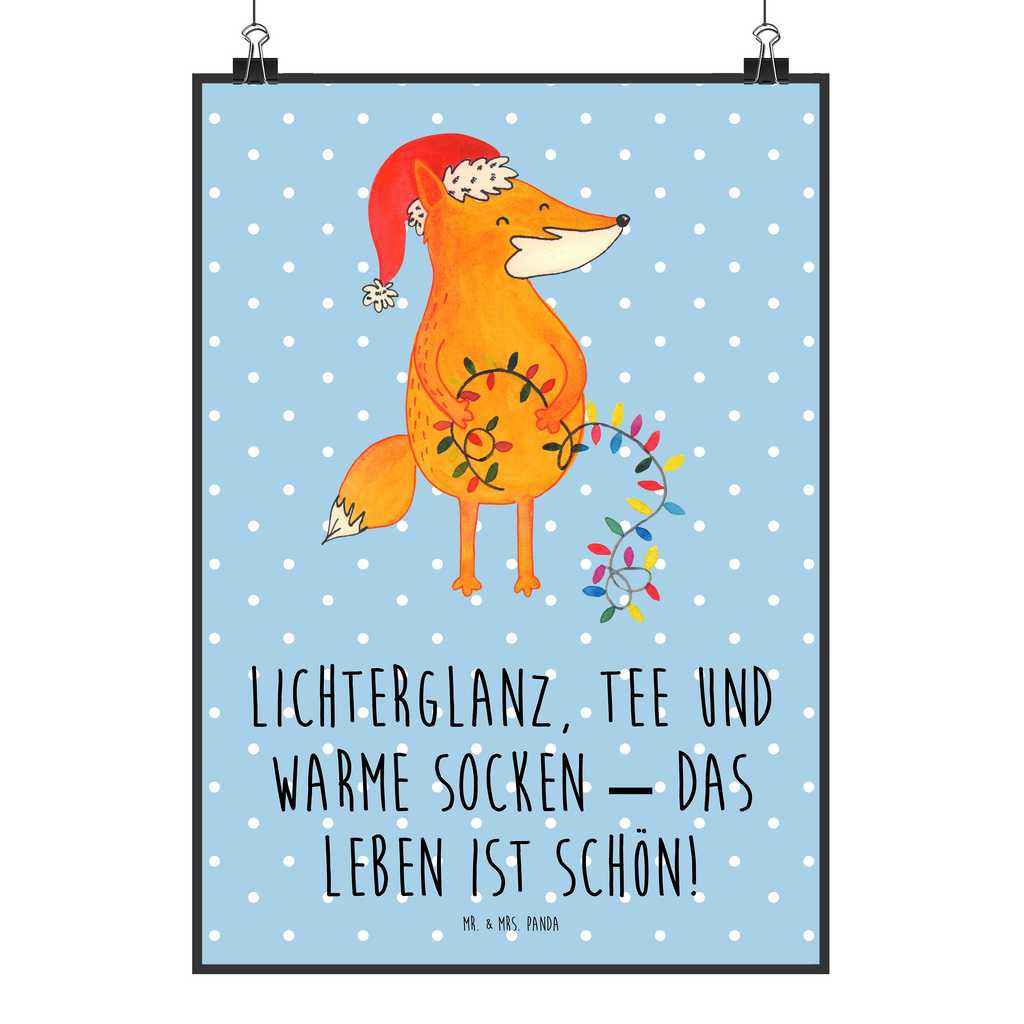 Poster Fuchs Weihnachten Poster, Wandposter, Bild, Wanddeko, Küchenposter, Kinderposter, Wanddeko Bild, Raumdekoration, Wanddekoration, Handgemaltes Poster, Mr. & Mrs. Panda Poster, Designposter, Kunstdruck, Posterdruck, Winter, Weihnachten, Weihnachtsdeko, Nikolaus, Advent, Heiligabend, Wintermotiv, Fuchs, Füchse, Spruch schön, Geschenk Weihnachten, Weihnachtsmann, Weihnachtszeit