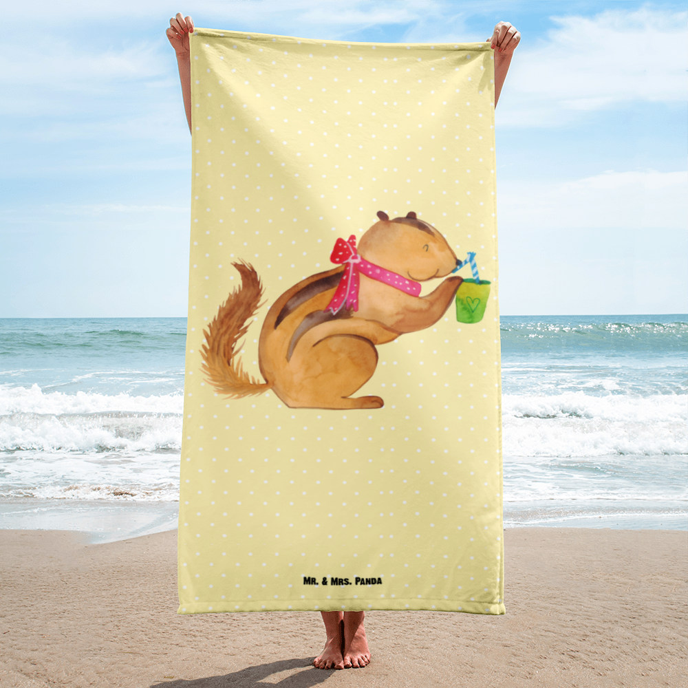 XL Badehandtuch Eichhörnchen Smoothie Handtuch, Badetuch, Duschtuch, Strandtuch, Saunatuch, Tiermotive, Gute Laune, lustige Sprüche, Tiere, Green Smoothies, Diät, Abnehmen, Streifenhörnchen, Eichhörnchen