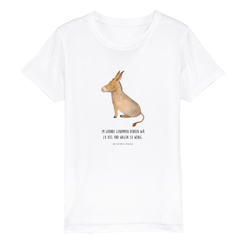 Organic Kinder T-Shirt Esel Kinder T-Shirt, Kinder T-Shirt Mädchen, Kinder T-Shirt Jungen, Tiermotive, Gute Laune, lustige Sprüche, Tiere, Esel, Weisheit, Lebensmut, Lebensglück, Ziel, Lebensziel, Mut, erfolg, tapferkeit, positive gedanken, zuversicht