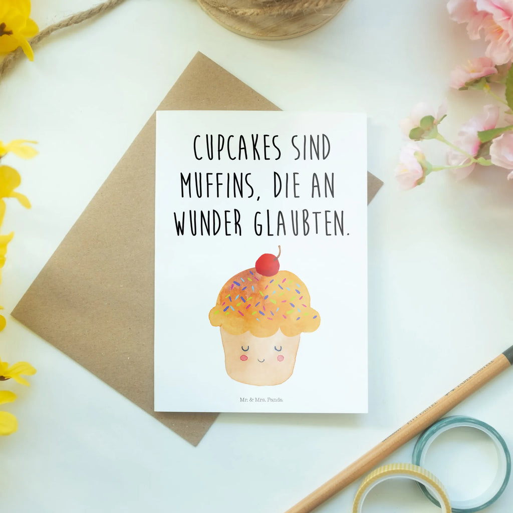 Grußkarte Cupcake Grußkarte, Klappkarte, Einladungskarte, Glückwunschkarte, Hochzeitskarte, Geburtstagskarte, Karte, Ansichtskarten, Tiermotive, Gute Laune, lustige Sprüche, Tiere, Cupcakes, Muffin, Wunder, Küche Deko, Küche Spruch, Backen Geschenk, Geschenk Koch, Motivation Sprüche