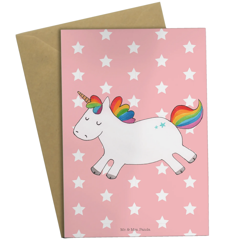 Grußkarte Einhorn Happy Grußkarte, Klappkarte, Einladungskarte, Glückwunschkarte, Hochzeitskarte, Geburtstagskarte, Karte, Ansichtskarten, Einhorn, Einhörner, Einhorn Deko, Pegasus, Unicorn, glücklich, fröhlich, Spaß, Freude, Lebensfreude, witzig, spannend, Lächeln, Lachen