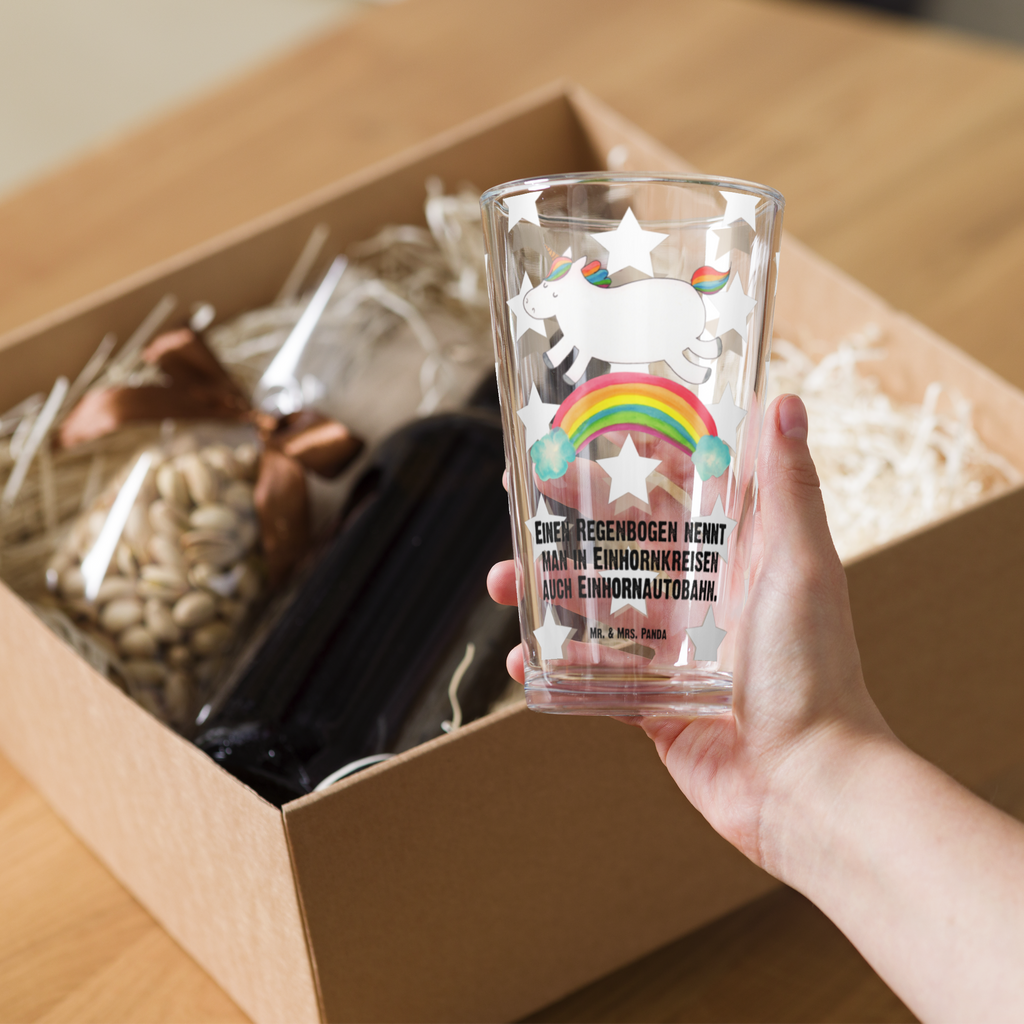 Premium Trinkglas Einhorn Regenbogen Trinkglas, Glas, Pint Glas, Bierglas, Cocktail Glas, Wasserglas, Einhorn, Einhörner, Einhorn Deko, Pegasus, Unicorn, Regenbogen, Glitzer, Einhornpower, Erwachsenwerden, Einhornautobahn