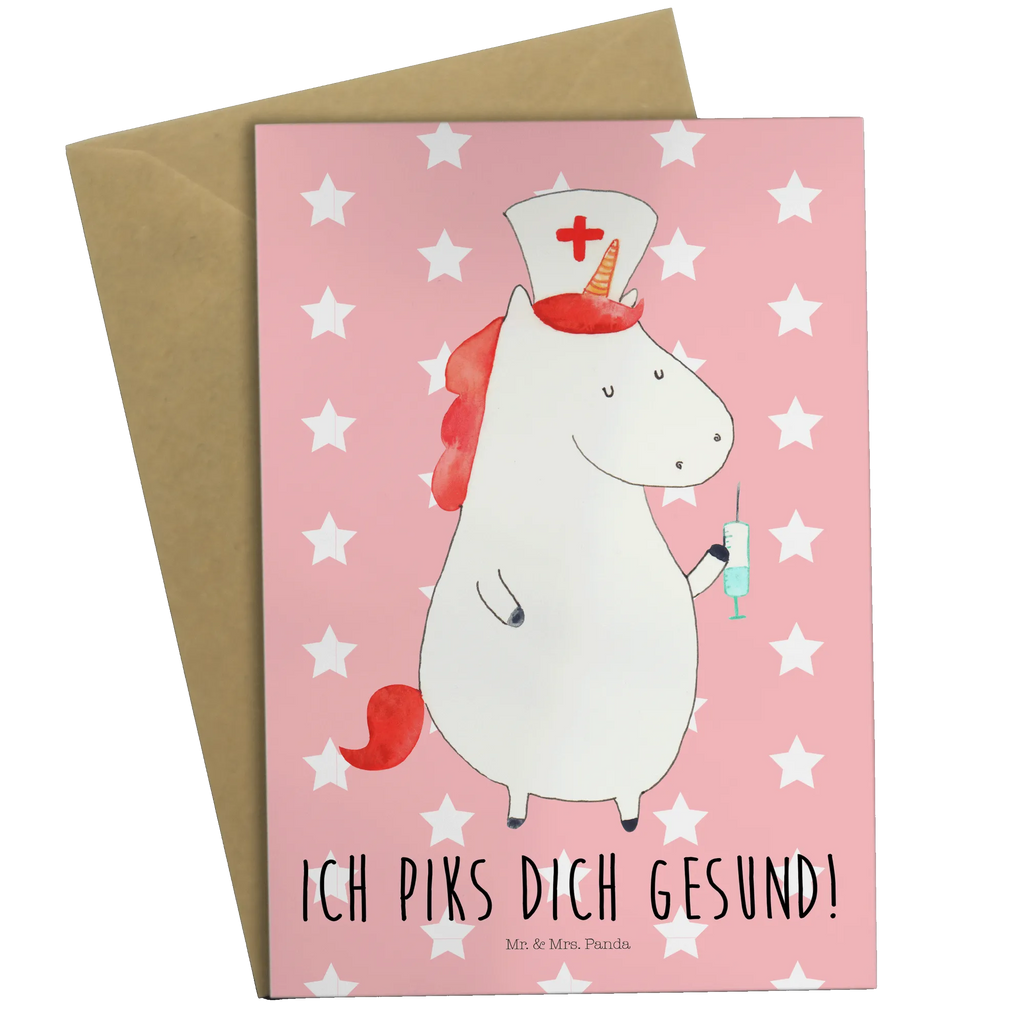 Grußkarte Einhorn Krankenschwester Grußkarte, Klappkarte, Einladungskarte, Glückwunschkarte, Hochzeitskarte, Geburtstagskarte, Karte, Ansichtskarten, Einhorn, Einhörner, Einhorn Deko, Pegasus, Unicorn, Krankenschwester Geschenk, Krankenpfleger Geschenk, Krankenpflegerin, Krankenschwester Dankeschön, Krankenhaus, Ärztin Geschenk