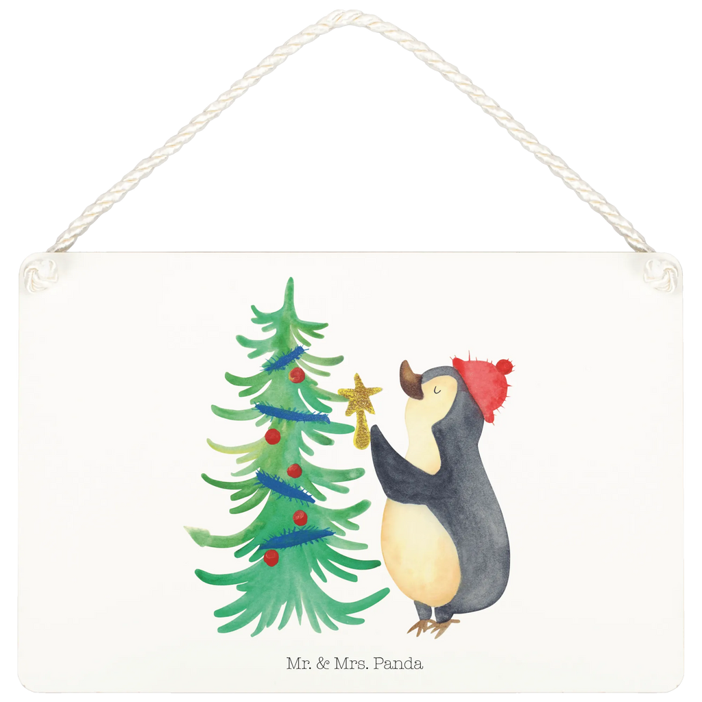 Deko Schild Pinguin Weihnachtsbaum Dekoschild, Deko Schild, Schild, Tür Schild, Türschild, Holzschild, Wandschild, Wanddeko, Winter, Weihnachten, Weihnachtsdeko, Nikolaus, Advent, Heiligabend, Wintermotiv, Pinguin