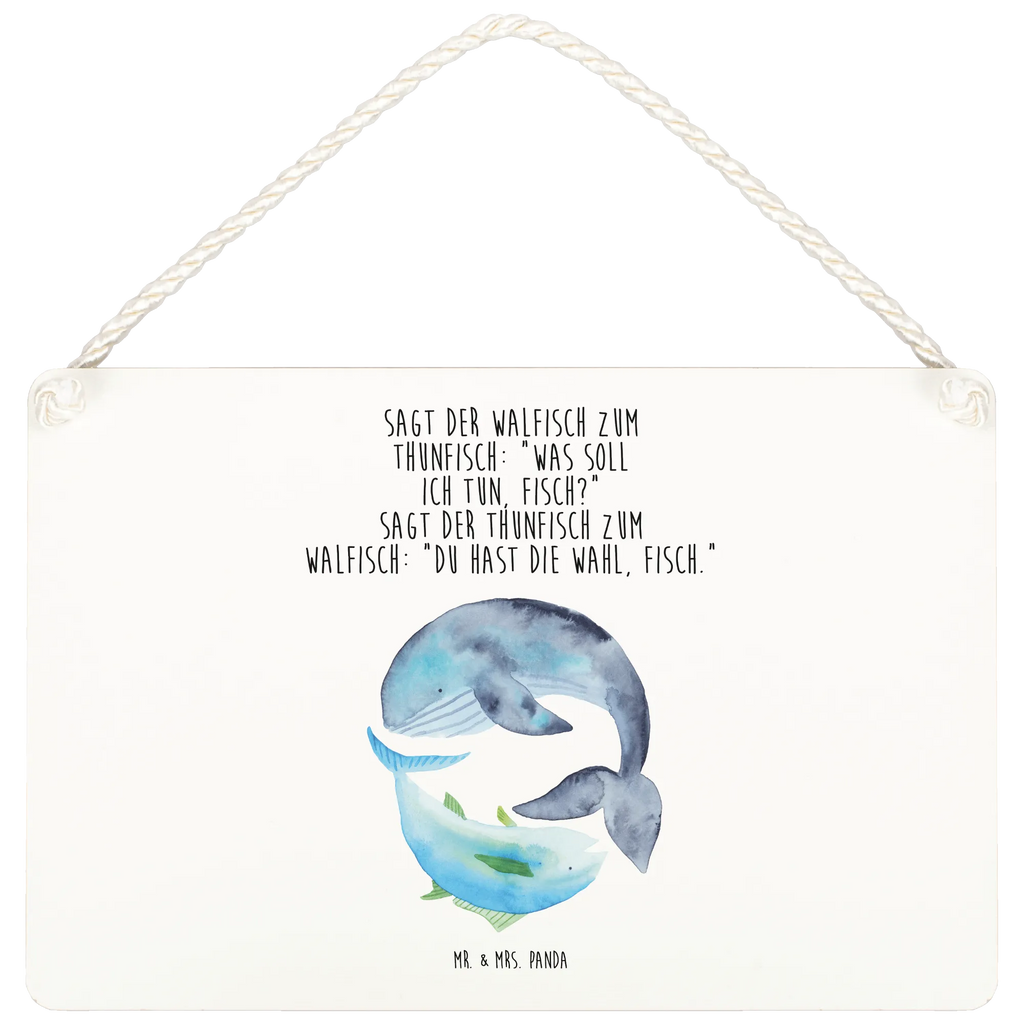 Deko Schild Walfisch Thunfisch Dekoschild, Deko Schild, Schild, Tür Schild, Türschild, Holzschild, Wandschild, Wanddeko, Tiermotive, Gute Laune, lustige Sprüche, Tiere, Wal, Wahl, Tunfisch, Wortwitz lustig, Spruch lustig, Flachwitz, Witz, Spruch des Tages, Flachwitz Geschenk