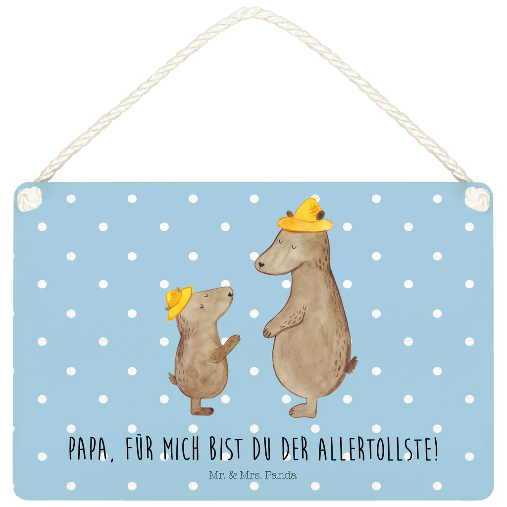 Deko Schild Bären mit Hut Dekoschild, Deko Schild, Schild, Tür Schild, Türschild, Holzschild, Wandschild, Wanddeko, Familie, Vatertag, Muttertag, Bruder, Schwester, Mama, Papa, Oma, Opa, Bär, Bären, Vater, Papi, Paps, Dad, Daddy, Lieblingsmensch, Sohn, Söhne, Kind, Kinder, Vater-Sohn, Family, Vorbild