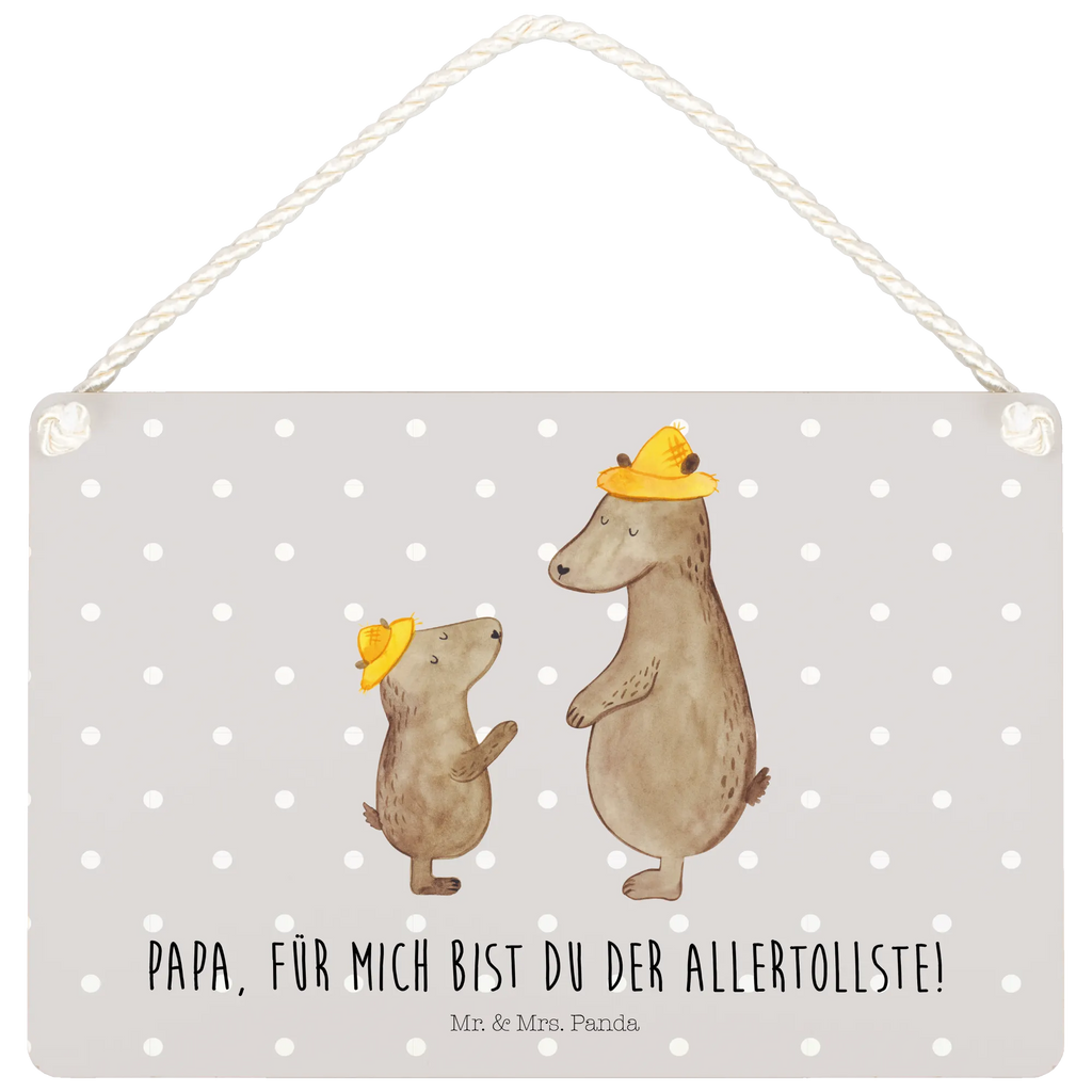 Deko Schild Bären mit Hut Dekoschild, Deko Schild, Schild, Tür Schild, Türschild, Holzschild, Wandschild, Wanddeko, Familie, Vatertag, Muttertag, Bruder, Schwester, Mama, Papa, Oma, Opa, Bär, Bären, Vater, Papi, Paps, Dad, Daddy, Lieblingsmensch, Sohn, Söhne, Kind, Kinder, Vater-Sohn, Family, Vorbild