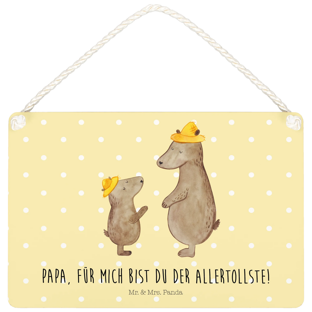 Deko Schild Bären mit Hut Dekoschild, Deko Schild, Schild, Tür Schild, Türschild, Holzschild, Wandschild, Wanddeko, Familie, Vatertag, Muttertag, Bruder, Schwester, Mama, Papa, Oma, Opa, Bär, Bären, Vater, Papi, Paps, Dad, Daddy, Lieblingsmensch, Sohn, Söhne, Kind, Kinder, Vater-Sohn, Family, Vorbild