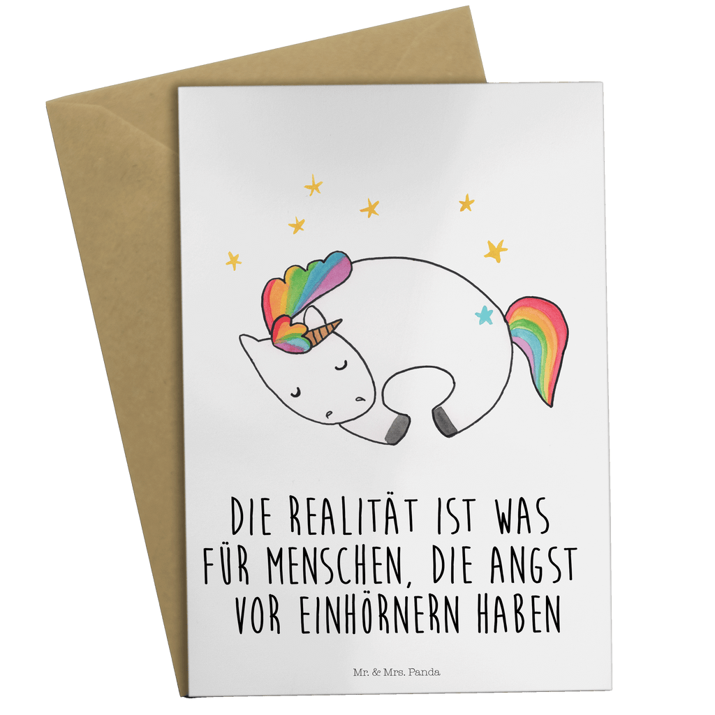 Grußkarte Einhorn Nacht Grußkarte, Klappkarte, Einladungskarte, Glückwunschkarte, Hochzeitskarte, Geburtstagskarte, Karte, Ansichtskarten, Einhorn, Einhörner, Einhorn Deko, Pegasus, Unicorn, Träume, Traum, unicorn, Realität, Menschen, Geschenk, Ruhe, Freundin