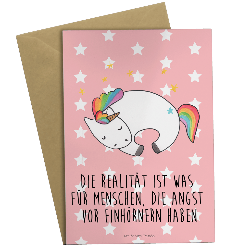 Grußkarte Einhorn Nacht Grußkarte, Klappkarte, Einladungskarte, Glückwunschkarte, Hochzeitskarte, Geburtstagskarte, Karte, Ansichtskarten, Einhorn, Einhörner, Einhorn Deko, Pegasus, Unicorn, Träume, Traum, unicorn, Realität, Menschen, Geschenk, Ruhe, Freundin