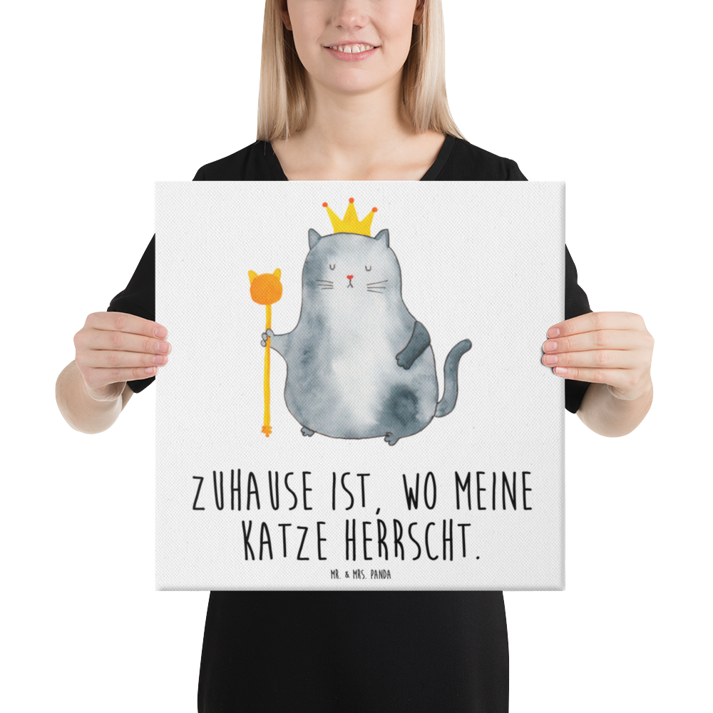 Leinwand Bild Katze König Leinwand, Bild, Kunstdruck, Wanddeko, Dekoration, Katze, Katzenmotiv, Katzenfan, Katzendeko, Katzenfreund, Katzenliebhaber, Katzenprodukte, Katzenartikel, Katzenaccessoires, Katzensouvenirs, Katzenliebhaberprodukte, Katzenmotive, Katzen, Kater, Mietze, Cat, Cats, Katzenhalter, Katzenbesitzerin, Haustier, König, Königin, Queen, Familie, Mietzhaus, Wohnung, erste eigenen Wohnung, Umzug, Einzug