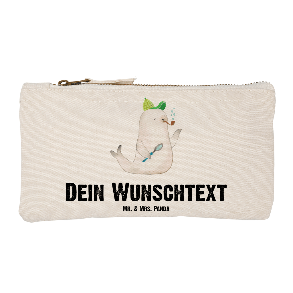 Personalisierte Schminktasche Robbe Sherlock Personalisierte Schminktasche, Personalisierte Kosmetiktasche, Personalisierter Kosmetikbeutel, Personalisiertes Stiftemäppchen, Personalisiertes Etui, Personalisierte Federmappe, Personalisierte Makeup Bag, Personalisiertes Schminketui, Personalisiertes Kosmetiketui, Personalisiertes Schlamperetui, Schminktasche mit Namen, Kosmetiktasche mit Namen, Kosmetikbeutel mit Namen, Stiftemäppchen mit Namen, Etui mit Namen, Federmappe mit Namen, Makeup Bg mit Namen, Schminketui mit Namen, Kosmetiketui mit Namen, Schlamperetui mit Namen, Schminktasche personalisieren, Schminktasche bedrucken, Schminktasche selbst gestalten, Tiermotive, Gute Laune, lustige Sprüche, Tiere