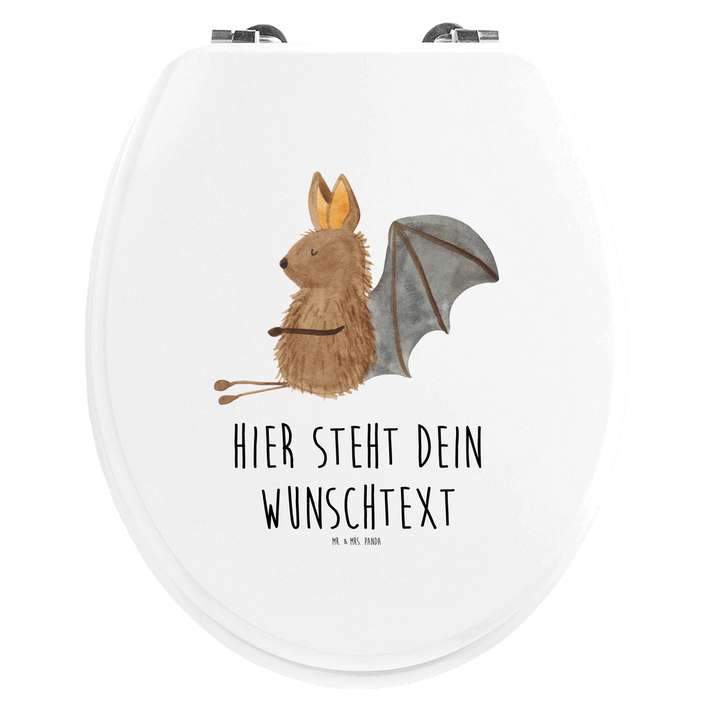 Personalisierter WC Sitz Motiv Fledermaus sitzend Personalisierte Klobrille, Personalisierter Klodeckel, Personalisierter Toilettendeckel, Personalisierter WC-Sitz, Toilettendeckel mit Namen, WC Sitz mit Namen, Tiermotive, Gute Laune, lustige Sprüche, Tiere, Fledermaus, Fledermäuse, Motivation, entspannen