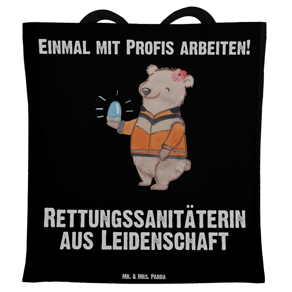 Tragetasche Rettungssanitäterin aus Leidenschaft Beuteltasche, Beutel, Einkaufstasche, Jutebeutel, Stoffbeutel, Tasche, Shopper, Umhängetasche, Strandtasche, Schultertasche, Stofftasche, Tragetasche, Badetasche, Jutetasche, Einkaufstüte, Laptoptasche, Beruf, Ausbildung, Jubiläum, Abschied, Rente, Kollege, Kollegin, Geschenk, Schenken, Arbeitskollege, Mitarbeiter, Firma, Danke, Dankeschön